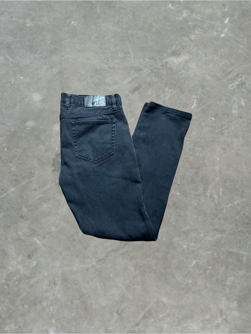 XXX Rude Faded Black Skinny Jeans Mens Size 34W 32L